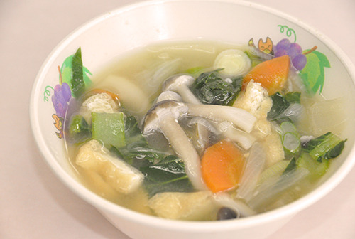 小松菜の味噌汁の写真