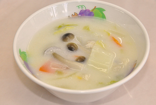 白菜のミルクスープの写真