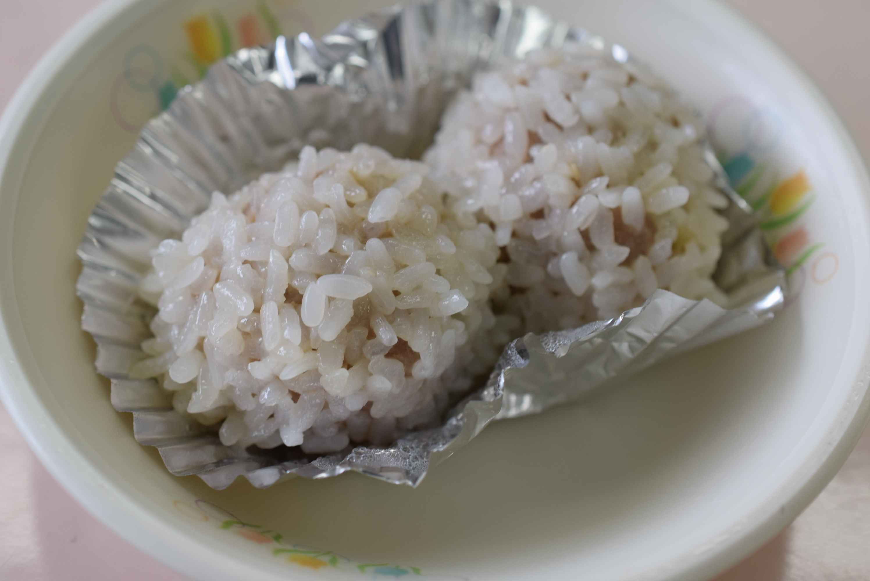 肉団子のもち米蒸しの写真